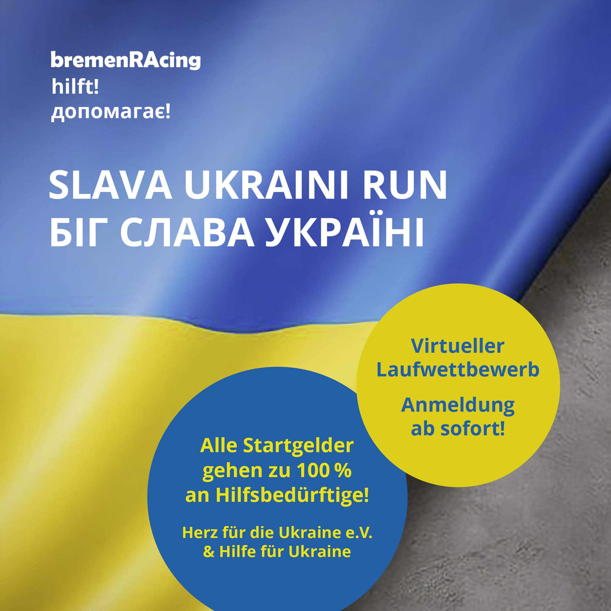 Lasst uns laufend etwas Gute tun – Der Slava Ukraini Run